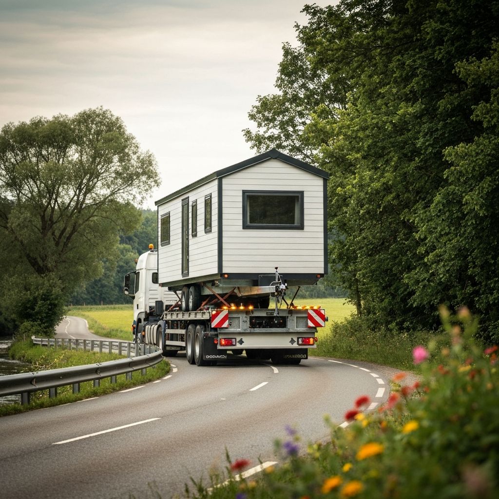 Transporte de tiny house